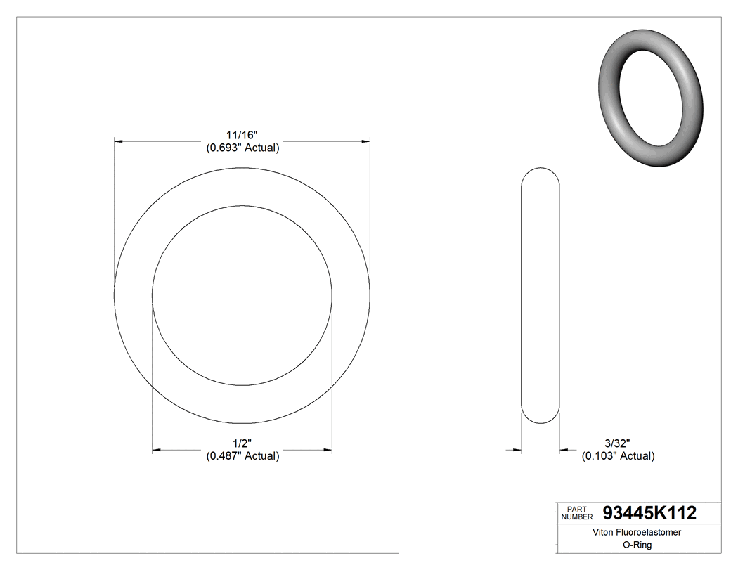 Technical drawing - 93445K112